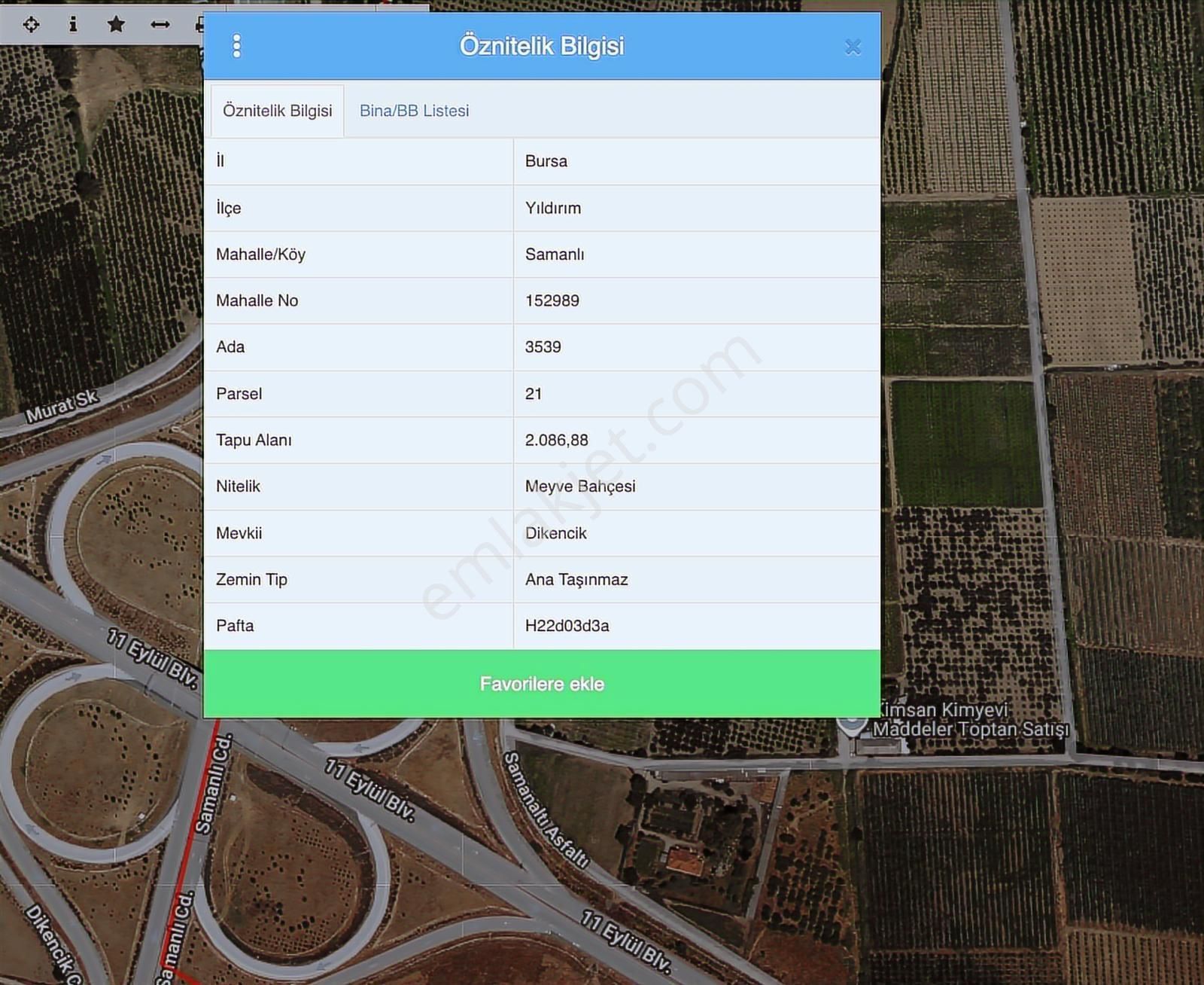 Samanlı'da Otoban Cepheli 2086 M² Resmi Yola Cepheli Tarla - Görsel 8