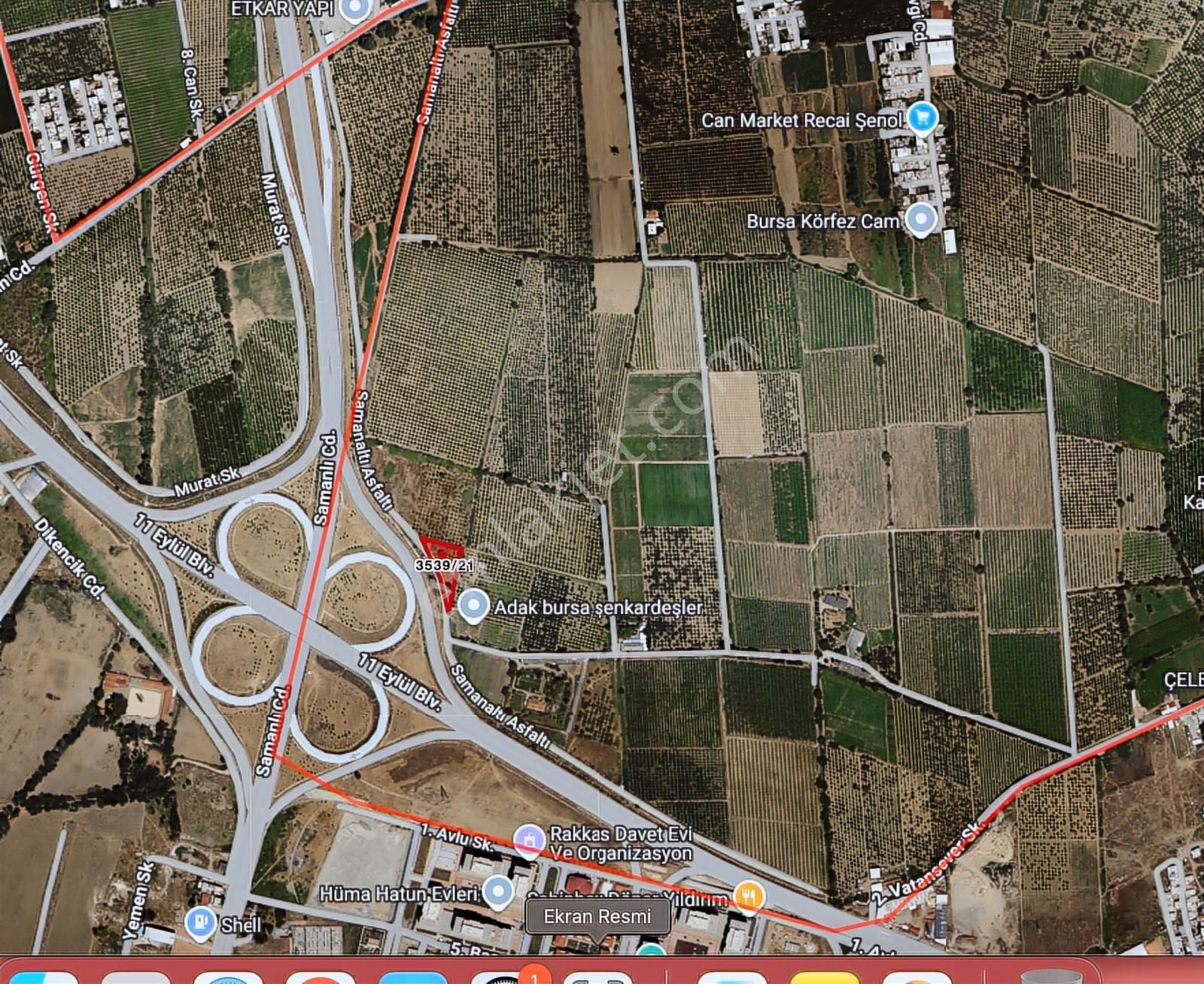 Samanlı'da Otoban Cepheli 2086 M² Resmi Yola Cepheli Tarla - Görsel 13