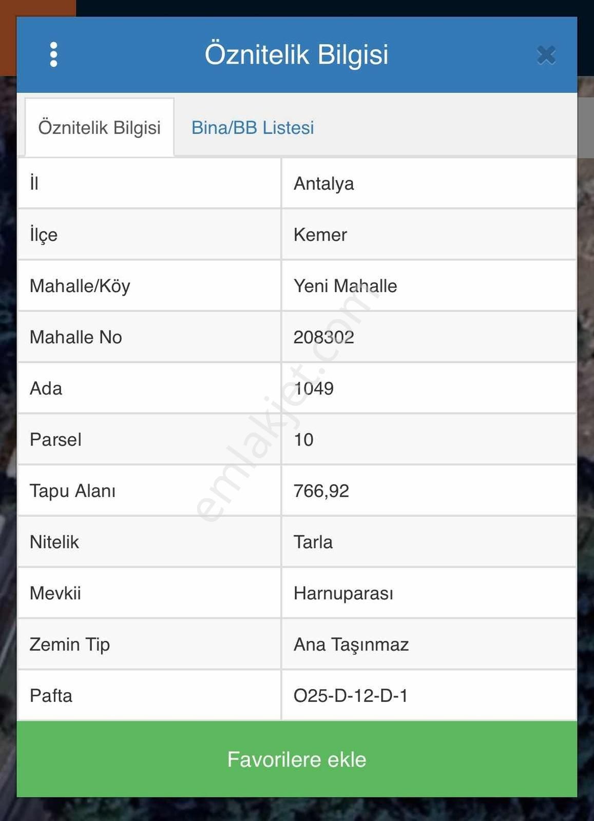 Kemer'de Anayol Üzeri Satılık Arazi - Görsel 9