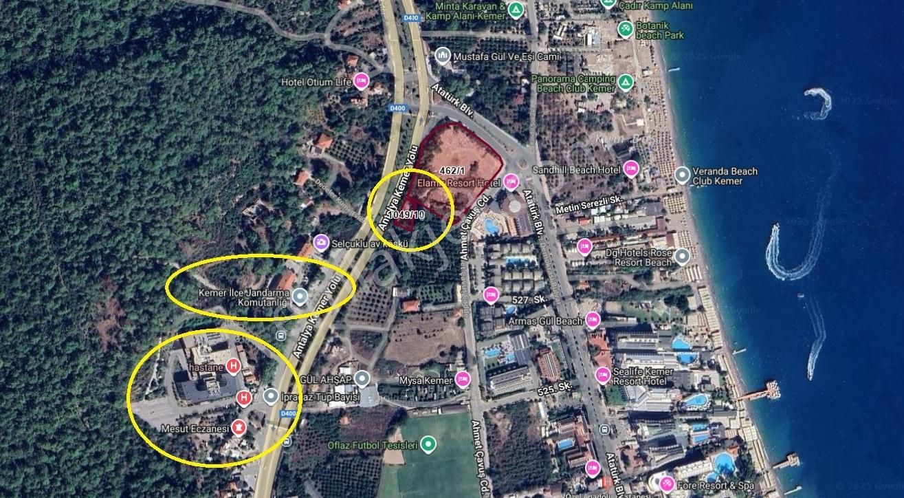 Kemer'de Anayol Üzeri Satılık Arazi - Görsel 2