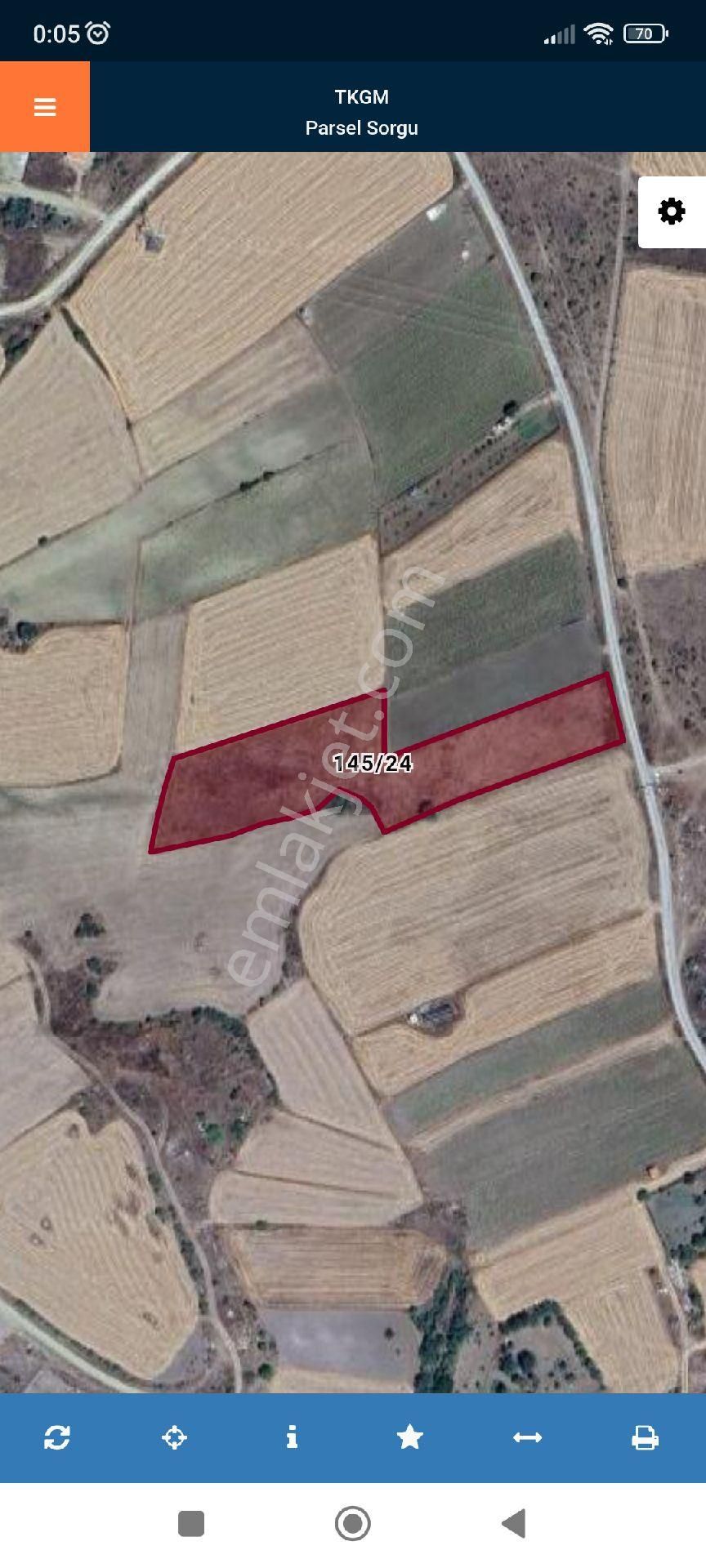 Çorum Truva Gayrimenkul Satıyor Çorum Merkez Atçalı Köyünde 12 Dönüm Satılık Tarla. - Görsel 4