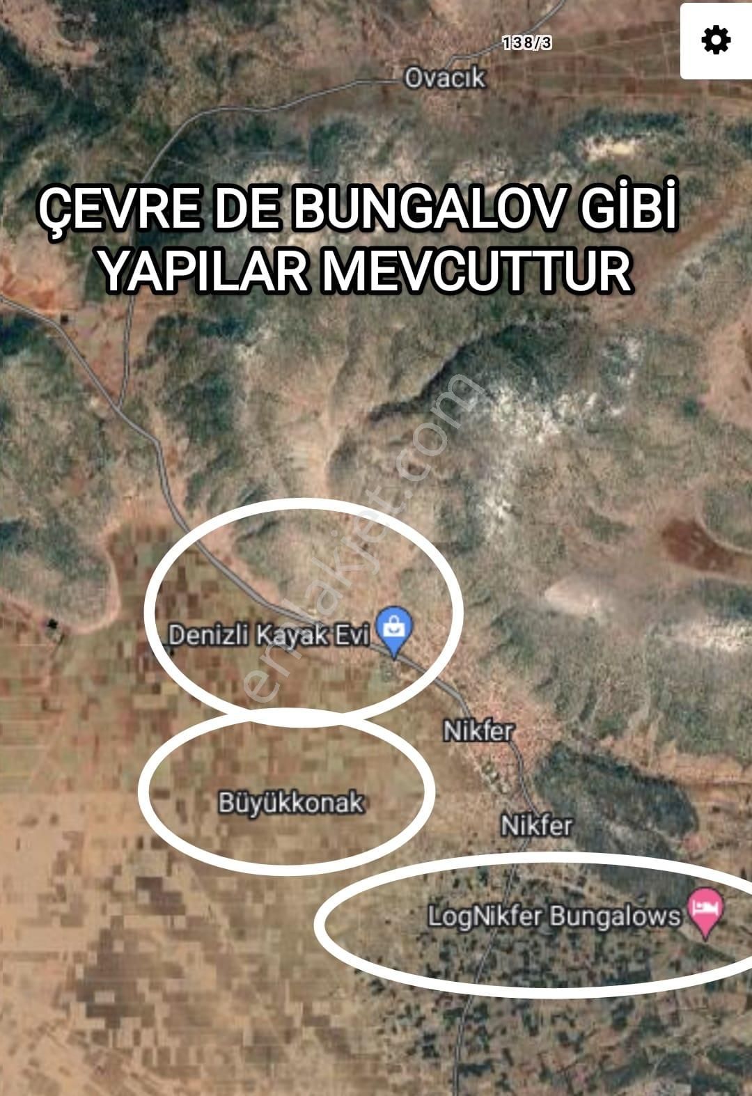 Tavas Ovacıkta Yerleşimin Dibinde Asfalta 100 M Satılık 861m2 Arazi - Görsel 3