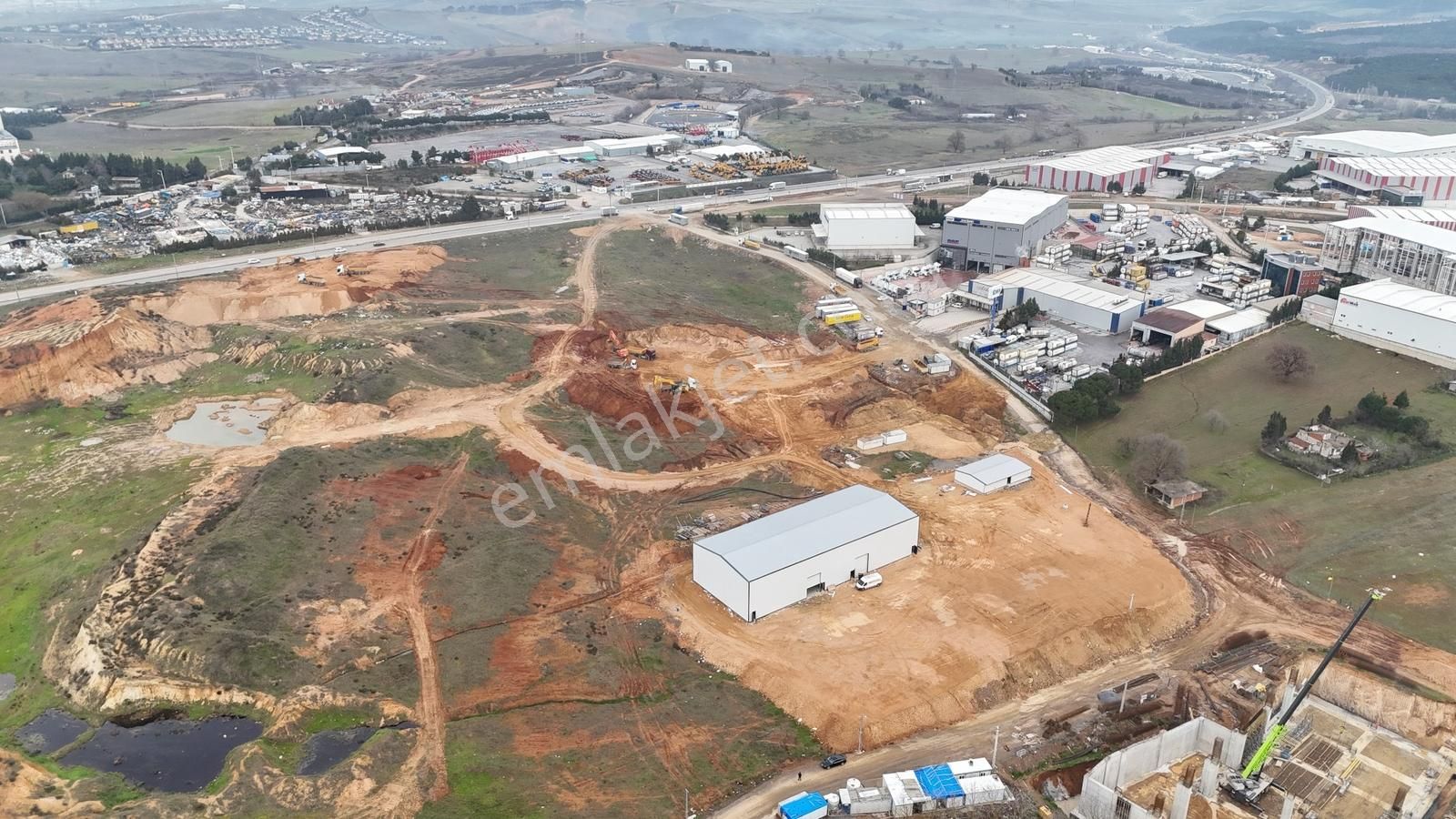 Gebze Mollafenaride Satılık 4300 M2 0,80 Depolama İmarlı Arsa - Görsel 2