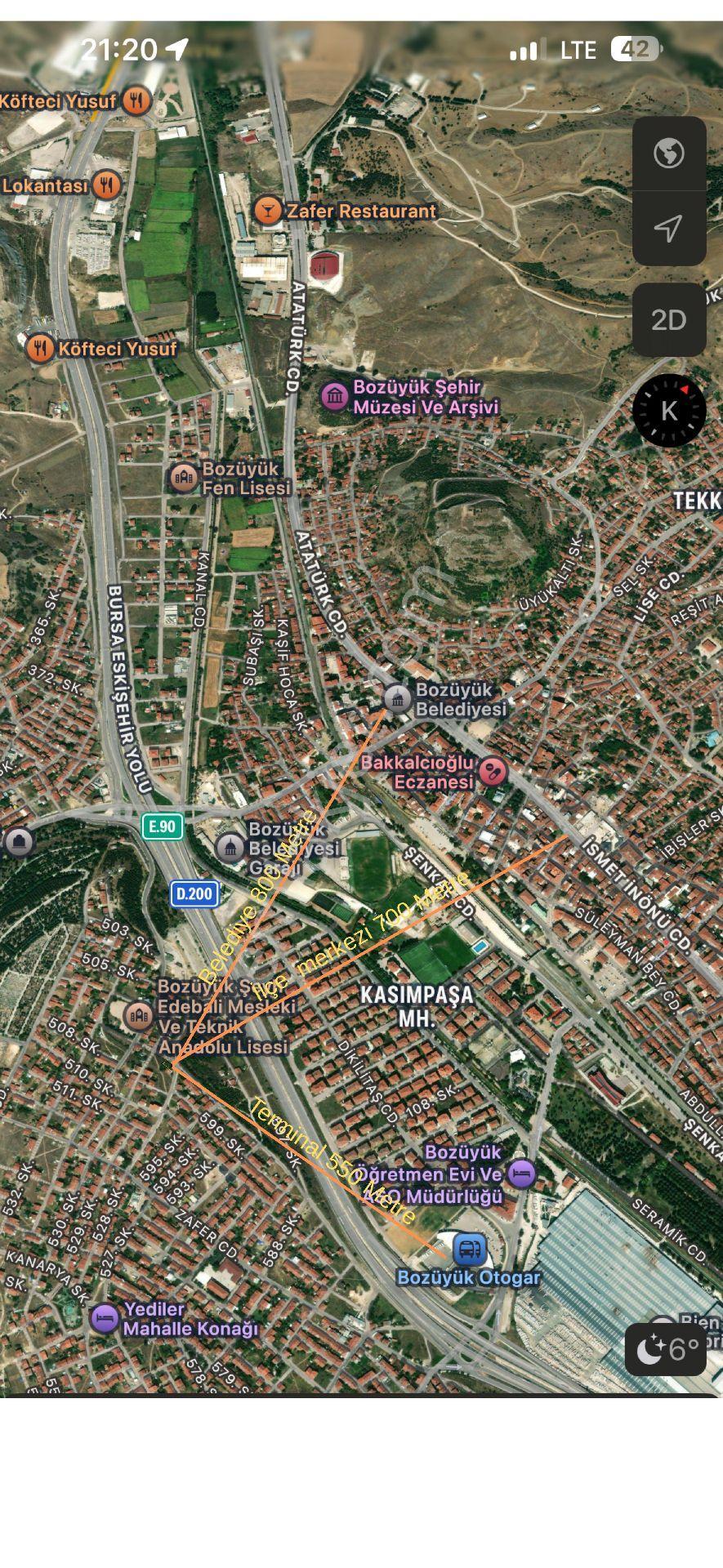 Bozüyük Merkez'de 231 M2 İmarlı Kaçırılmayacak Arsa. - Görsel 3