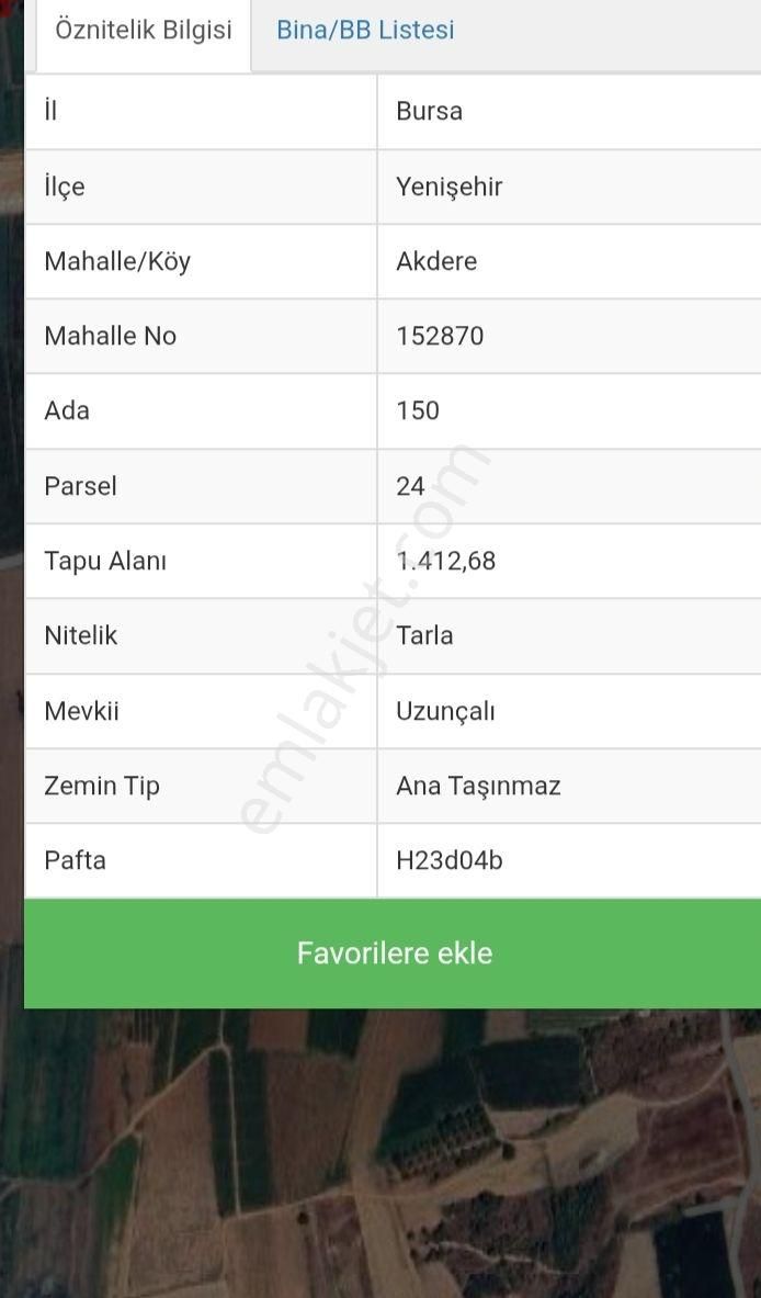 Yenişehir Akdere De Satılık Tarla - Görsel 4