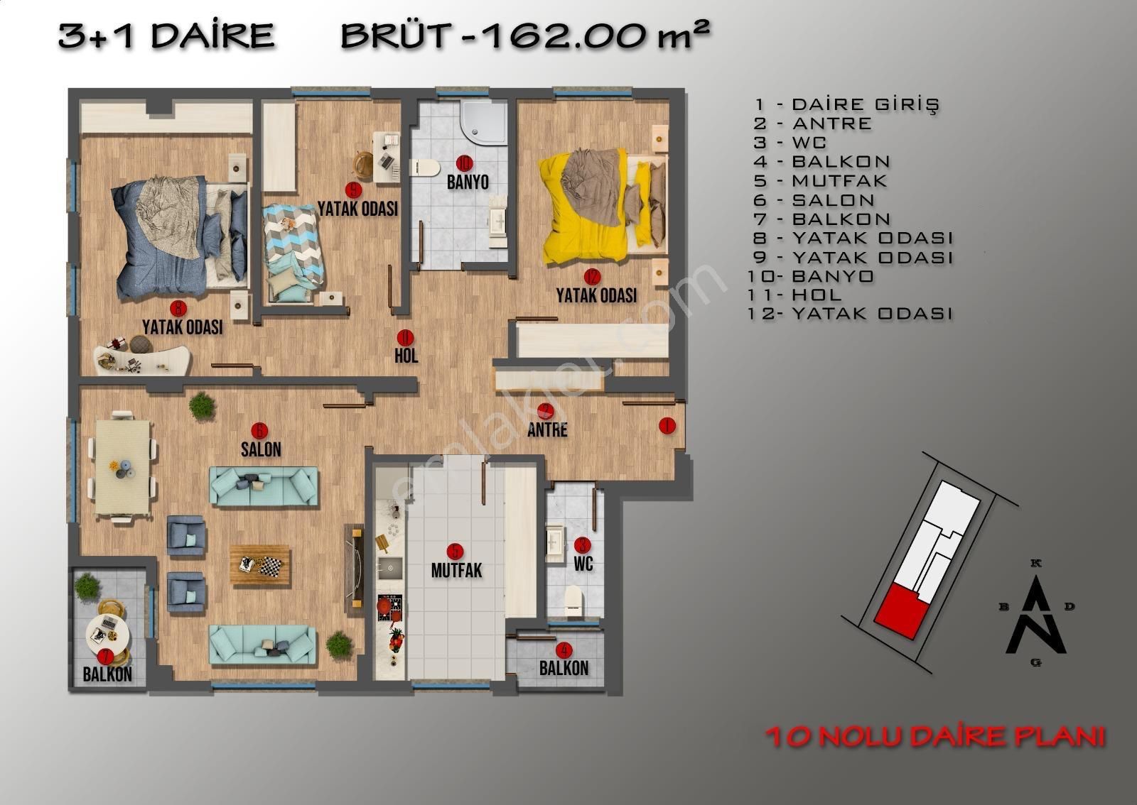 Ruşen Aydın Gayrimenkul'den Düzce Merkezde 3+1 Satılık Lüx Daire - Görsel 20