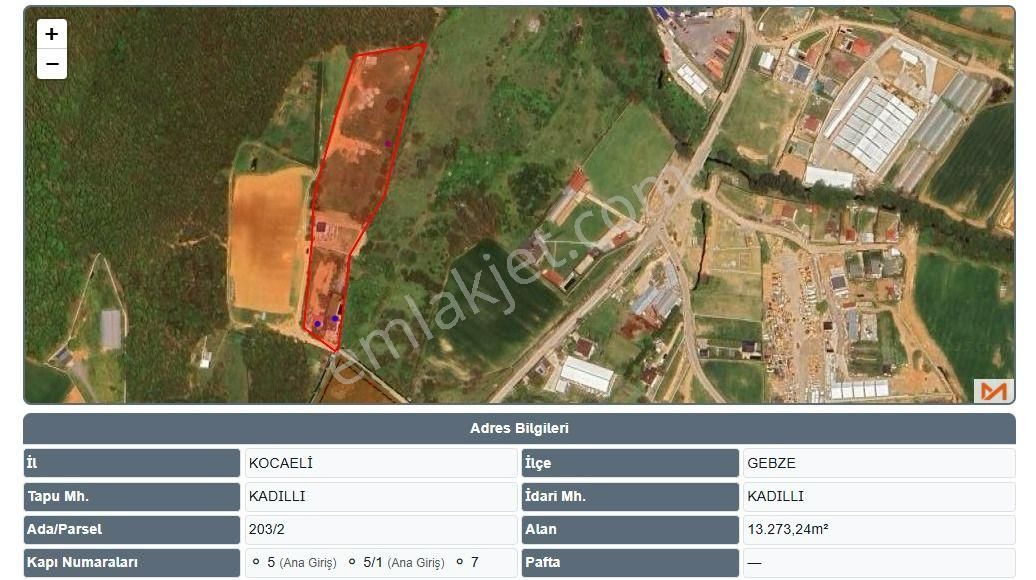 Gebze Kadıllı'da Satılık Yatırımlık Fırsat Tarla 1610m² - Görsel 11