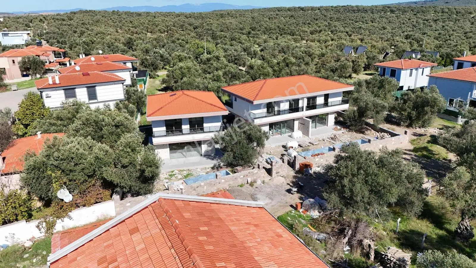 Ayvalık Sarımsaklıda Zeytin Ağaçları Arasında Havuzlu, Villa - Görsel 2