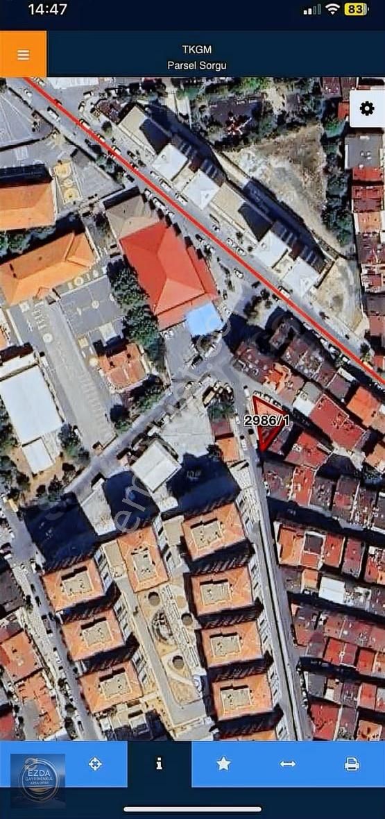 Satılık 186 M2 Köşe Başı İmarlı Arsa