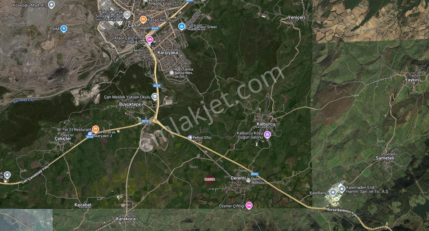 Kardeşten Çan Derenti'de Yenice Yoluna Yakın 27.566 M² Tarla - Görsel 12