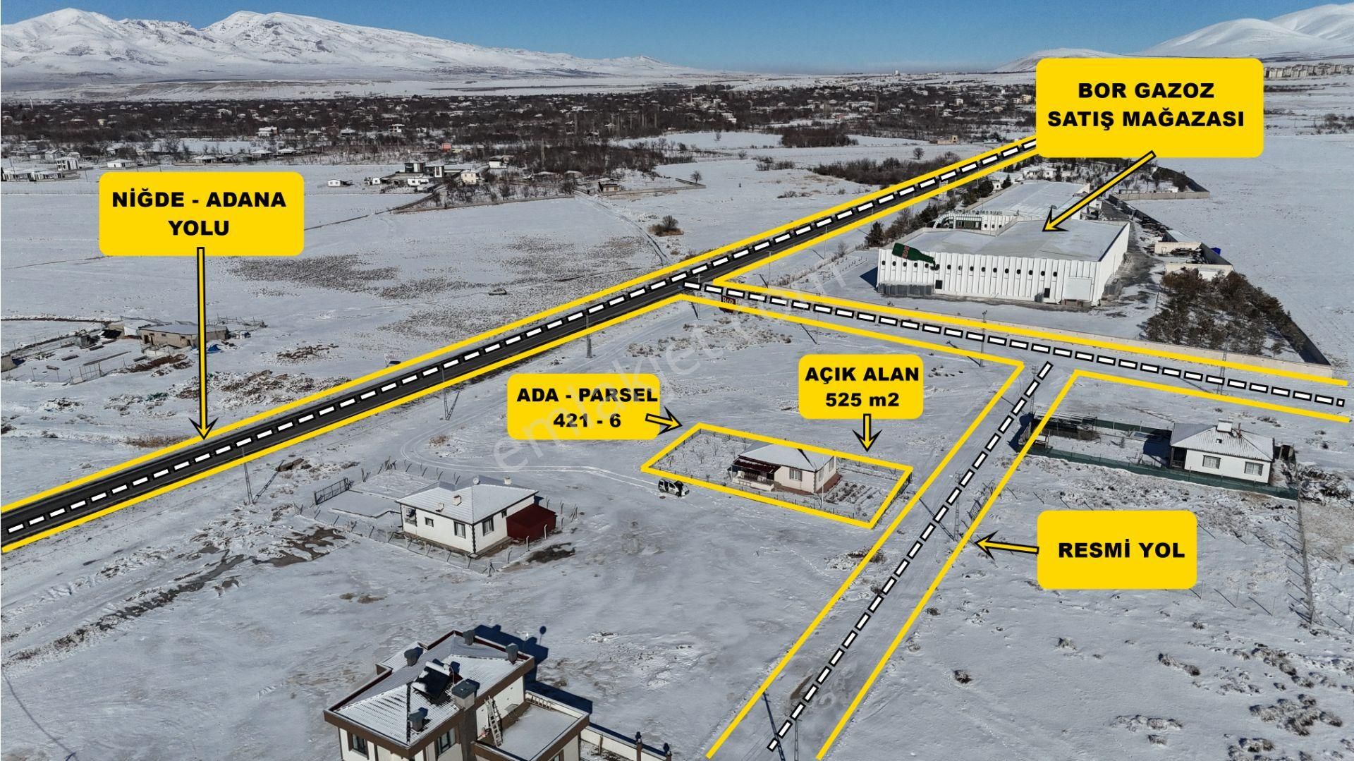 E.gökal Bahçeli Bor Gazozu Yanı 525 M2 Arsa 2+1 Uygun ! Yazlık ! - Görsel 3