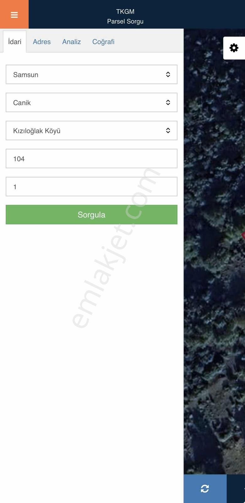 Canik Kızıloğlak Mevkii Satılık Tarla - Görsel 2
