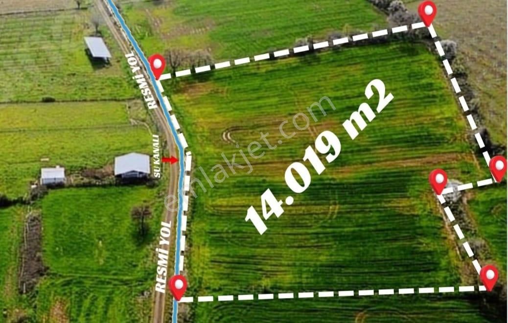 Çanakkale Biga Bakacak Köyünde Satılık 14.049 M2 Satılık Tarla