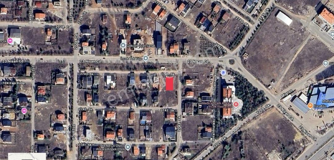 İncektekyapı'da/köşe Parsel/çift Cephe/önü Kapanmaz Villa Arsası