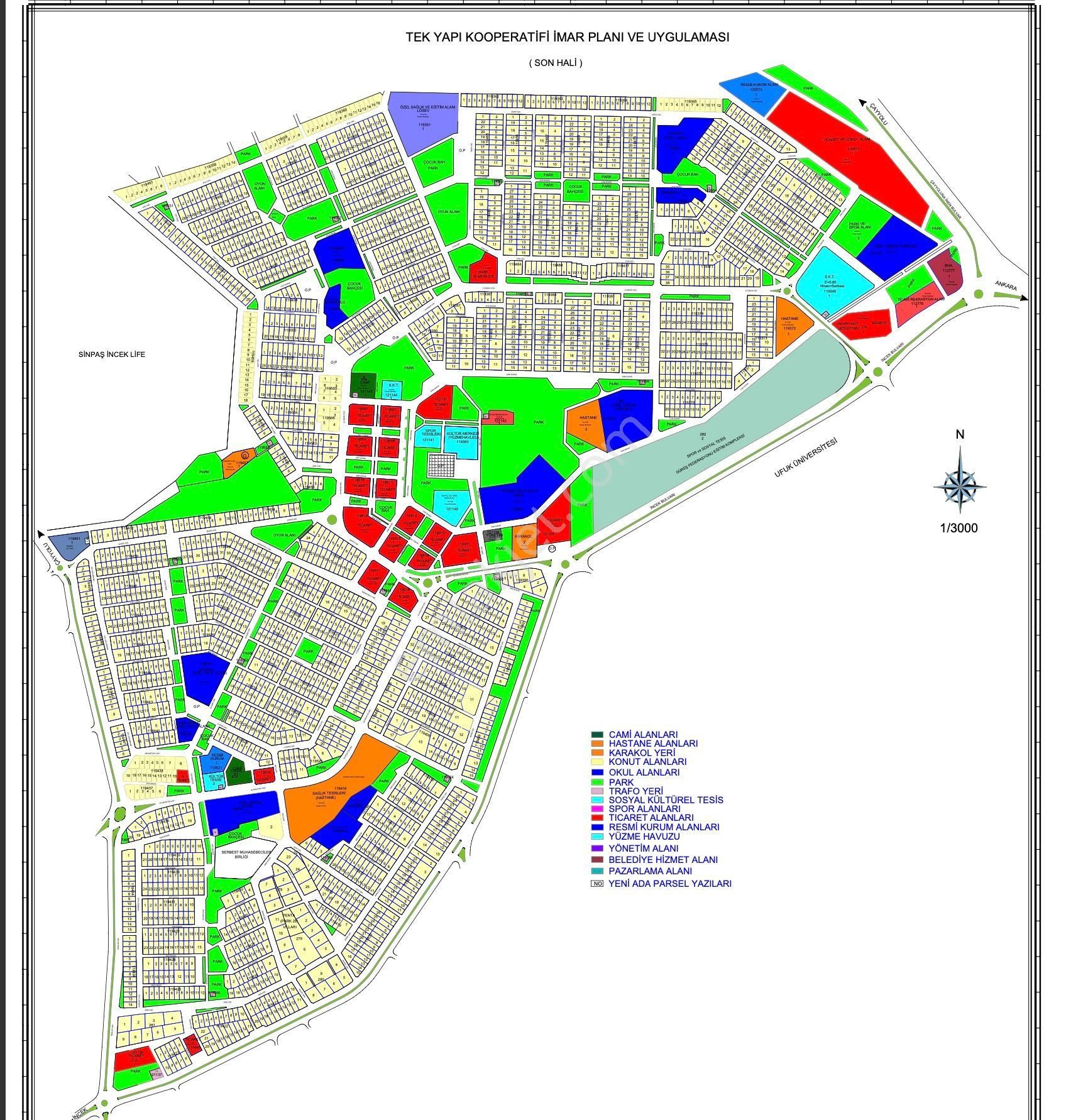 İncektekyapı'da/köşe Parsel/çift Cephe/önü Kapanmaz Villa Arsası - Görsel 3