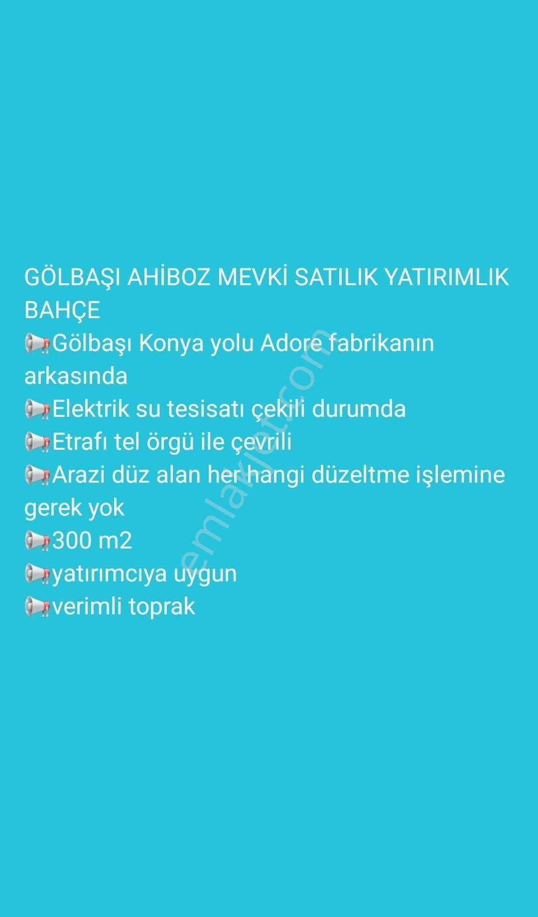 Sahibinden Bahçe Yarı Peşin Yarı Takas