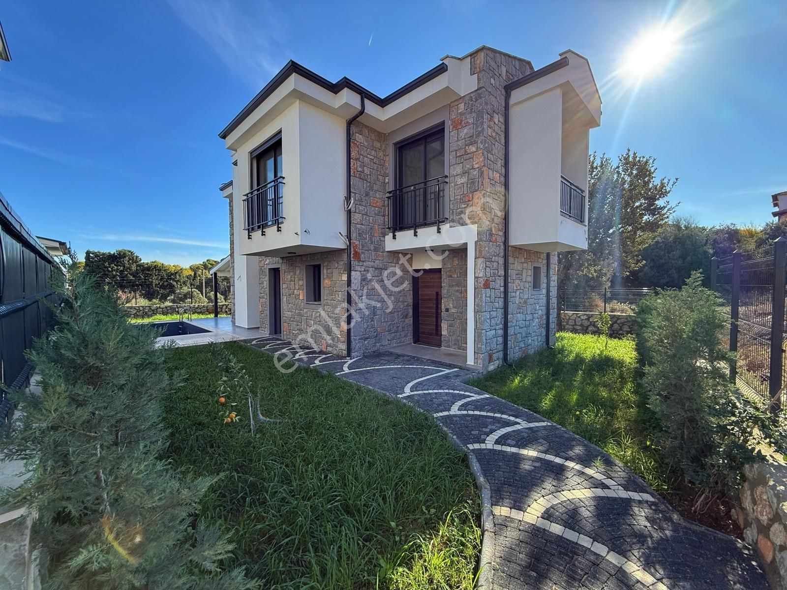 Datça Burgaz'da Satılık 3+1 Tam Müstakil Havuzlu Sıfır Villa - Görsel 17