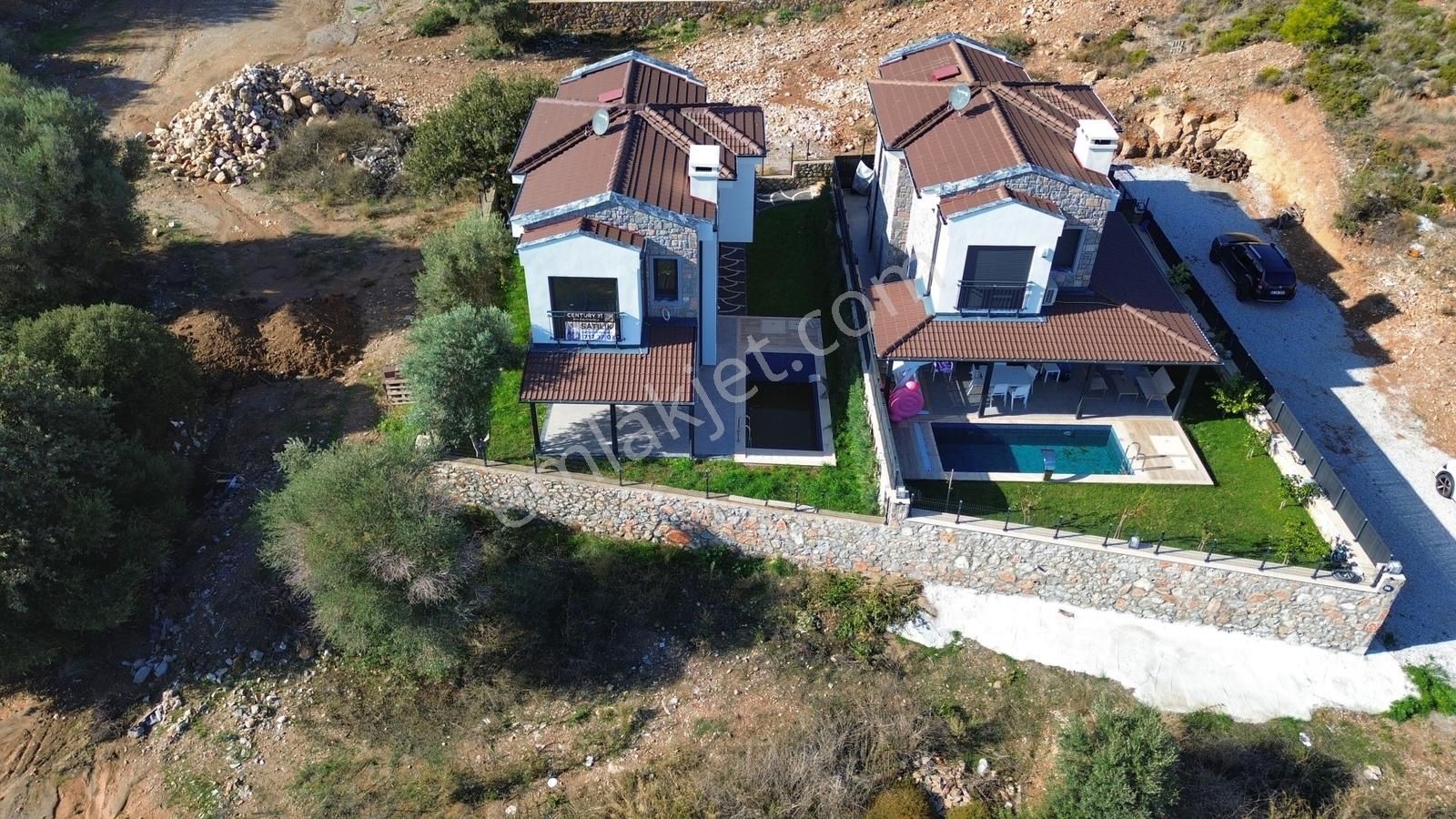 Datça Burgaz'da Satılık 3+1 Tam Müstakil Havuzlu Sıfır Villa - Görsel 3