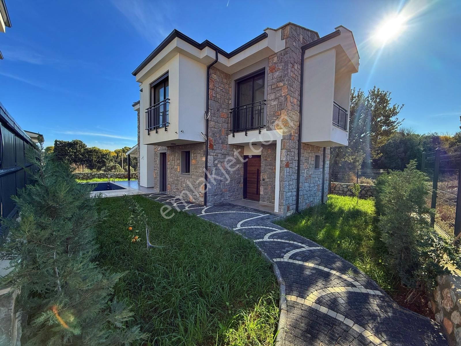 Datça Burgaz'da Satılık 3+1 Tam Müstakil Havuzlu Sıfır Villa - Görsel 11