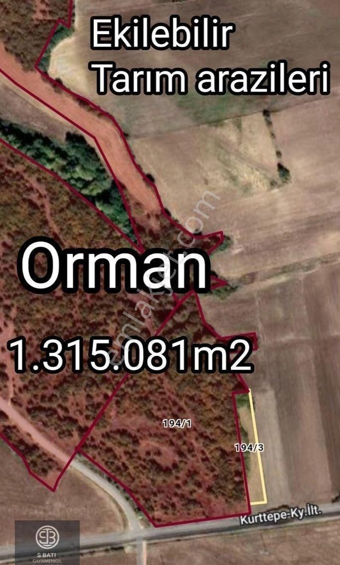 Edirne Uzunköprü Kurttepe. Köye Yakın Asfalt Ve Orman Cephe - Görsel 15