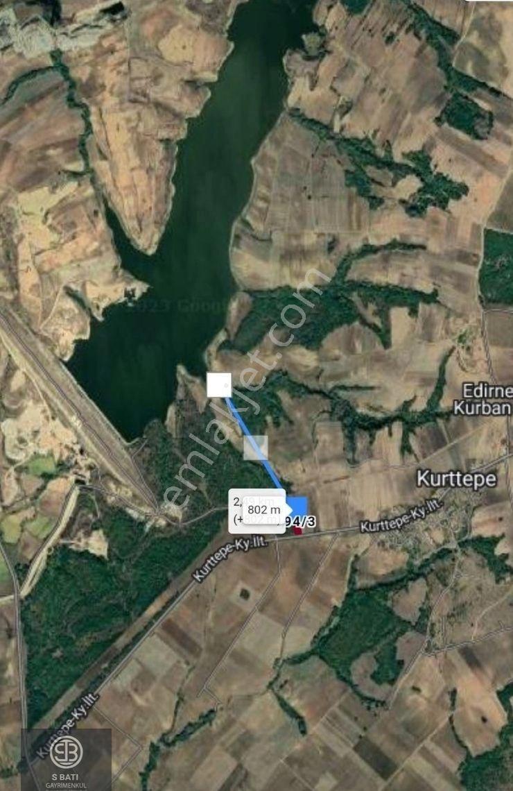 Edirne Uzunköprü Kurttepe. Köye Yakın Asfalt Ve Orman Cephe - Görsel 6