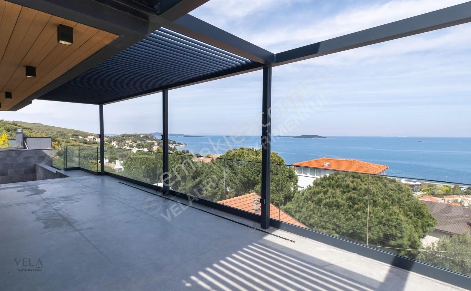 Urla İskele Kesintisiz Deniz Manzaralı Sonsuzluk Havuzlu Villa - Görsel 5