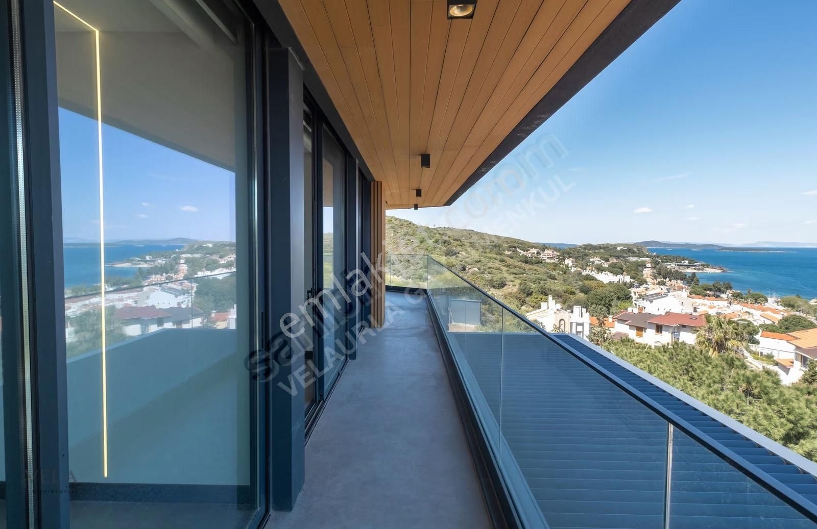 Urla İskele Kesintisiz Deniz Manzaralı Sonsuzluk Havuzlu Villa - Görsel 22