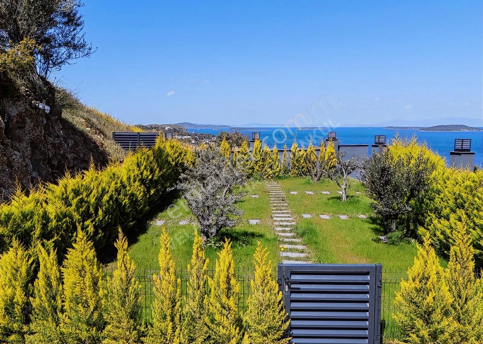 Urla İskele Kesintisiz Deniz Manzaralı Sonsuzluk Havuzlu Villa - Görsel 19