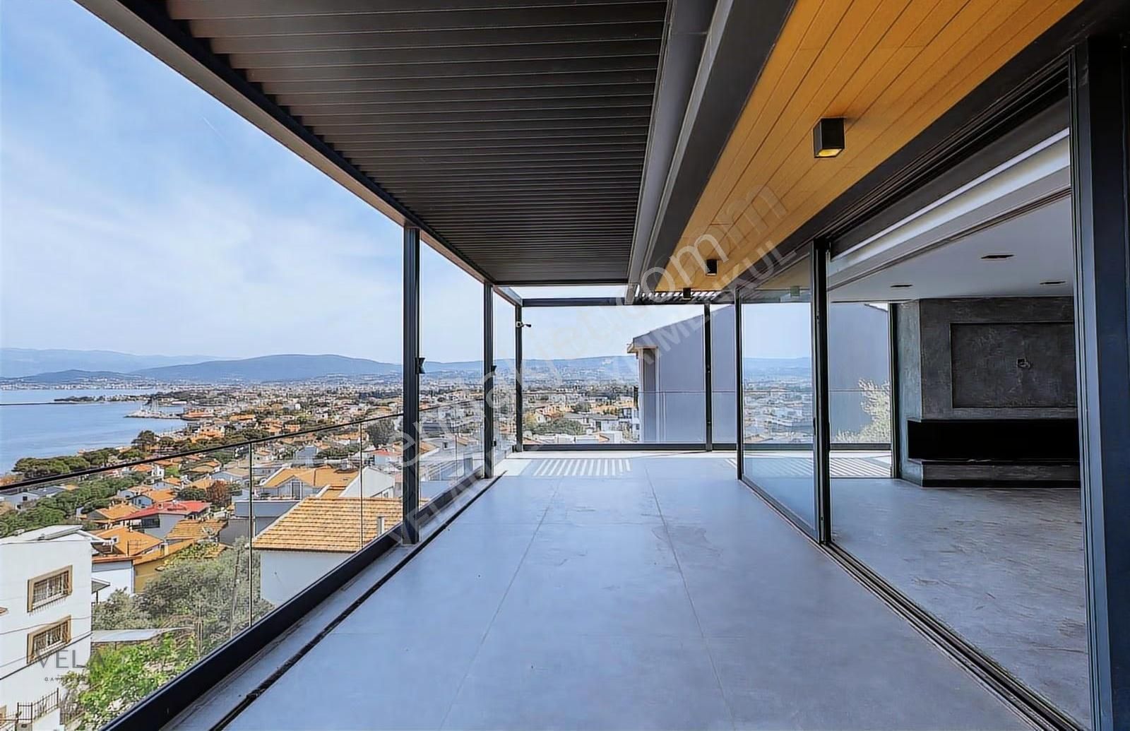 Urla İskele Kesintisiz Deniz Manzaralı Sonsuzluk Havuzlu Villa - Görsel 13