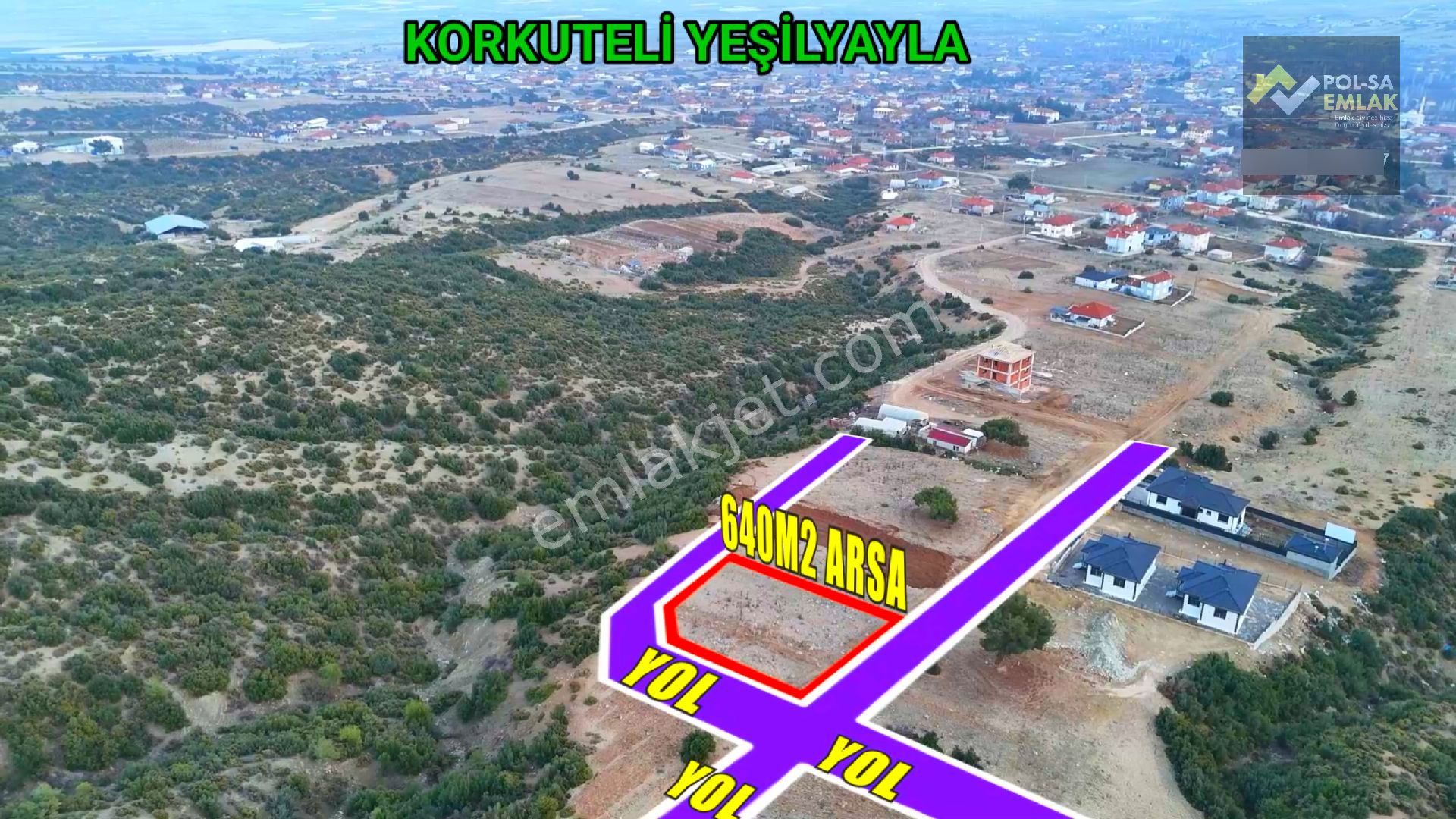✅korkuteli✅yeşilyayla Da✅satılık 640m2 Köşe Başı Arsa - Görsel 2
