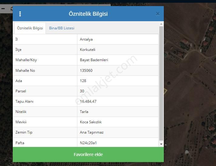 Antalya Korkuteli Bayatbademlerinde Satılık Tarla 16484 M2 - Görsel 7