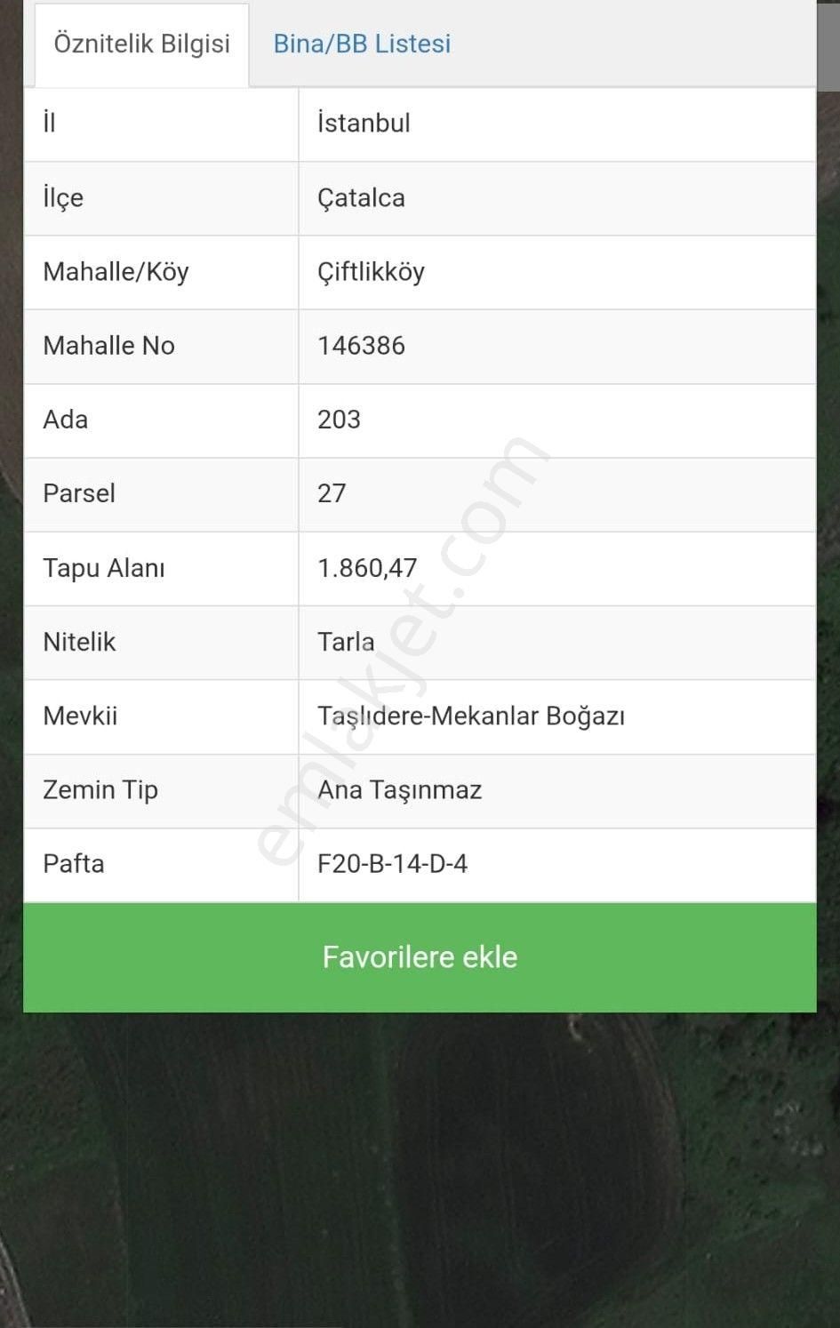 Remax Necati Kurt/ Çatalca Çiftlikköy'de Yatırımlık 502 M² Arsa - Görsel 2