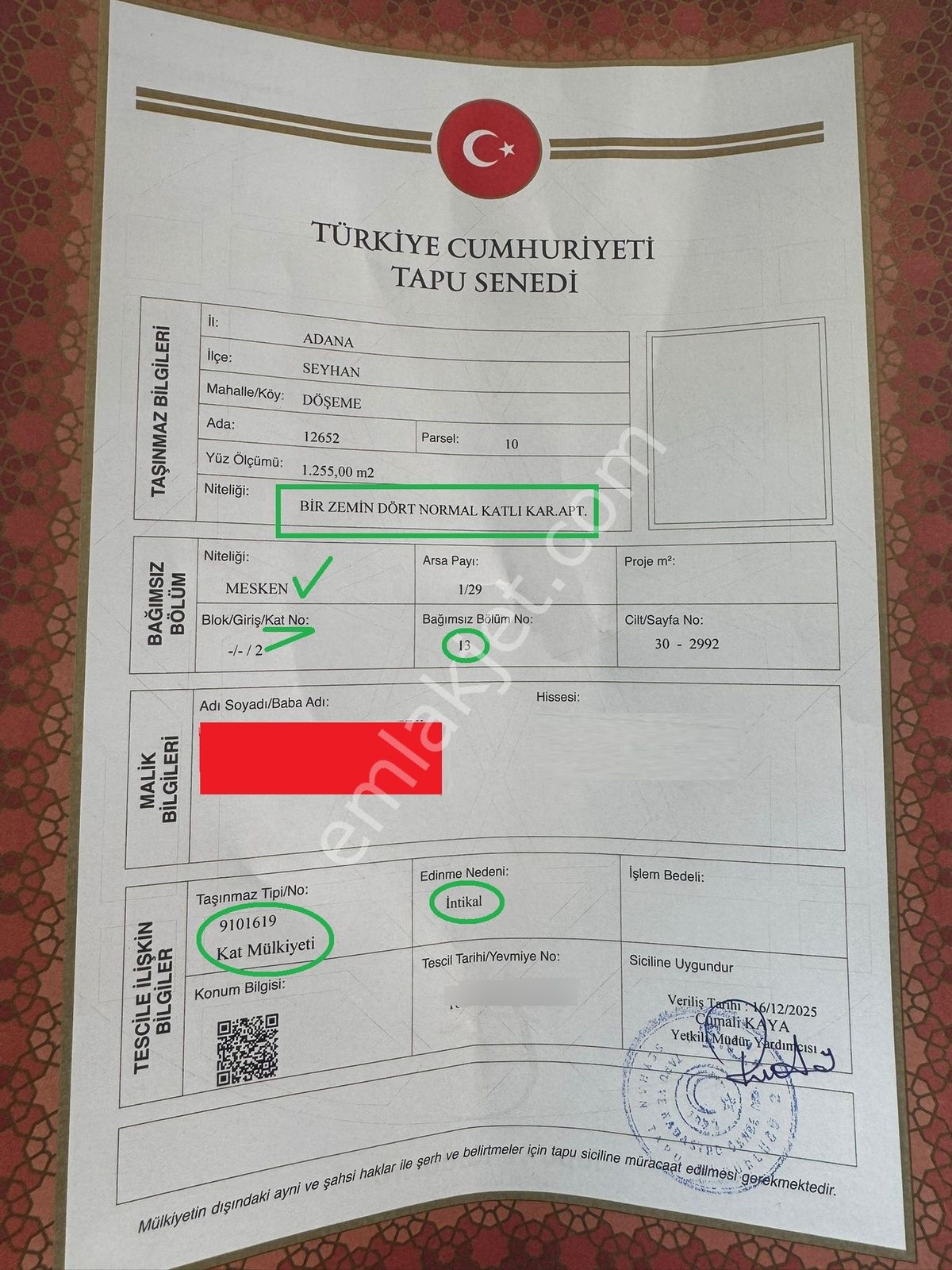 3ev Emlak Mithatpaşa Defne Cad. Üzeri İskanlı 3+1 Satılık Daire - Görsel 15