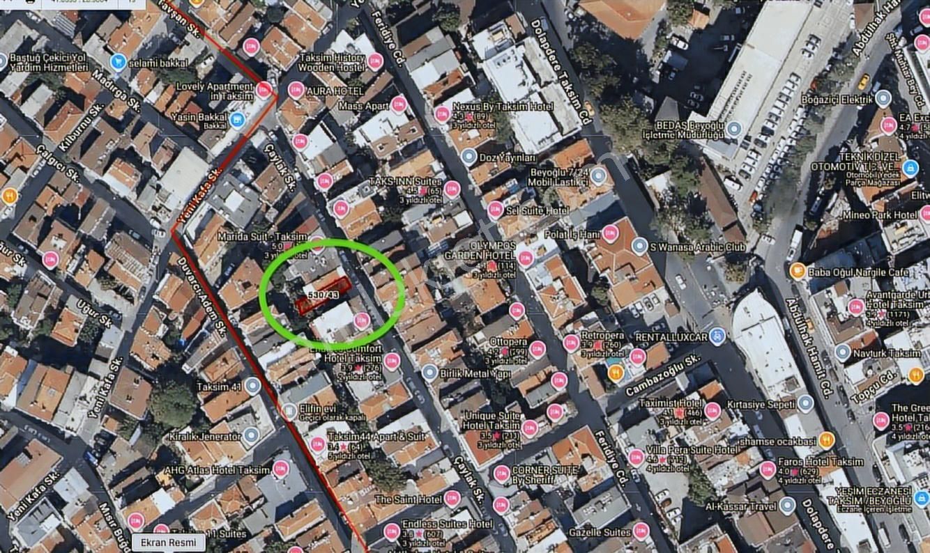 Sinan Emlaktan Taksim Göbeğinde Arsa