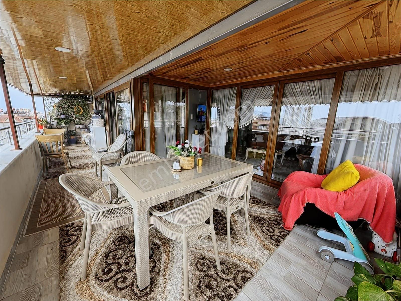 Alanya Hasbahçe De Deniz Ve Kale Manzaralı 5+1 Ayrı Mutfak Daire - Görsel 35