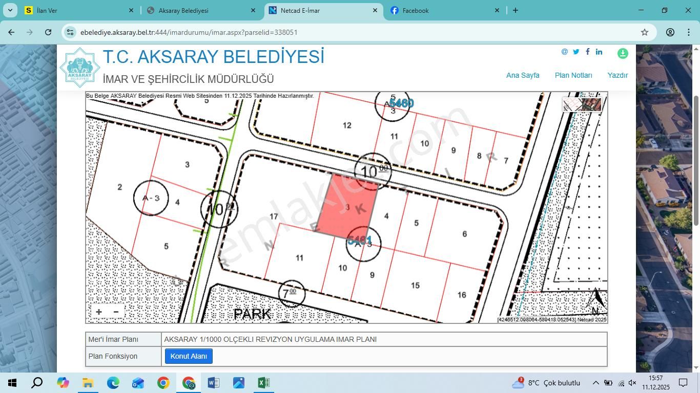 Aksaray Ereğli Kapı Da Kat Karşılığı 2 Adet Arsa - Görsel 4