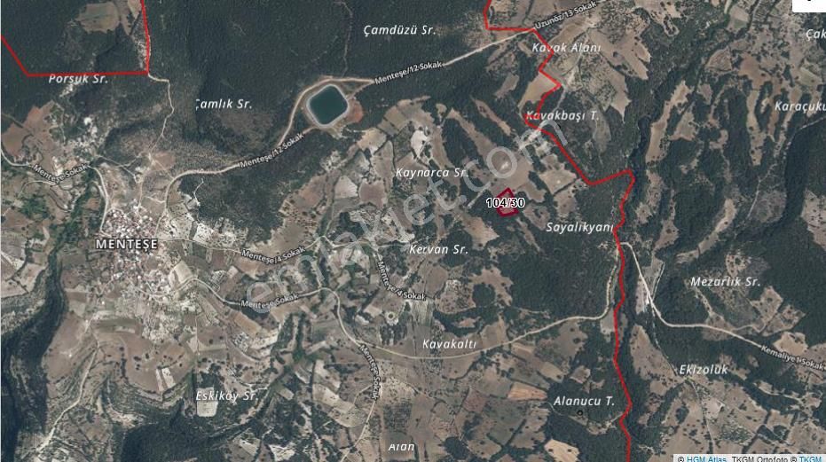 Bursa Keles Menteşe Mahallesinde Satılık Tarla (5.551m²)