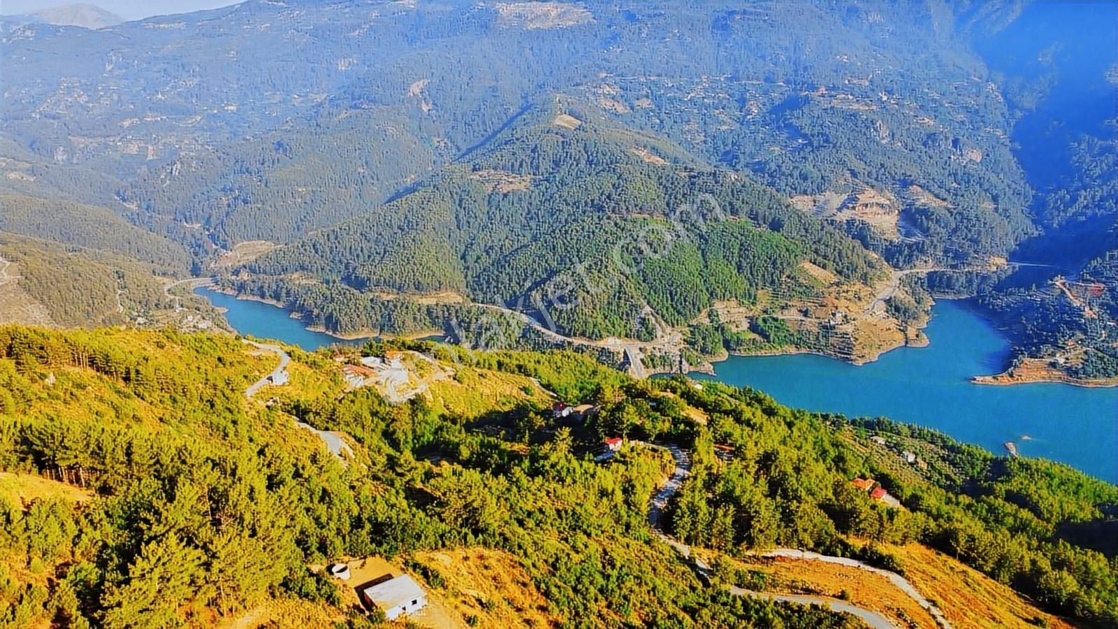 Alanya Üzümlü De Deniz, Baraj Manzaralı 1300 M2 Fırsat Tarla - Görsel 2