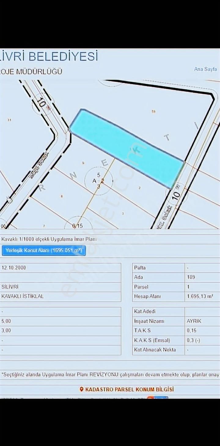 Silivri Müstakil Parsel Villa İmarlı Satılık Arsa - Görsel 2