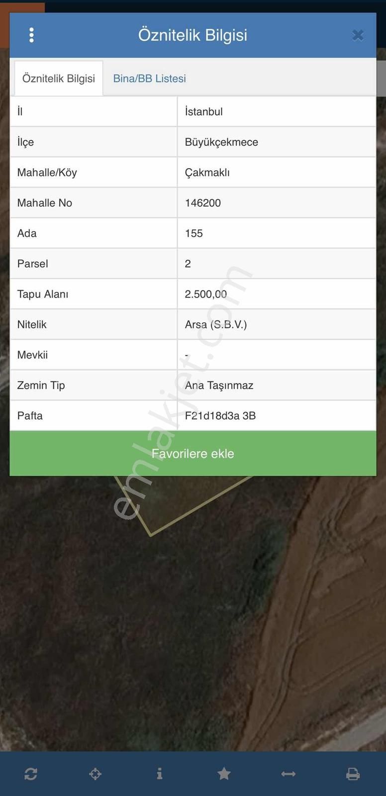 Büyükçekmece Çakmaklı Mah İmarlı Konut Arsası