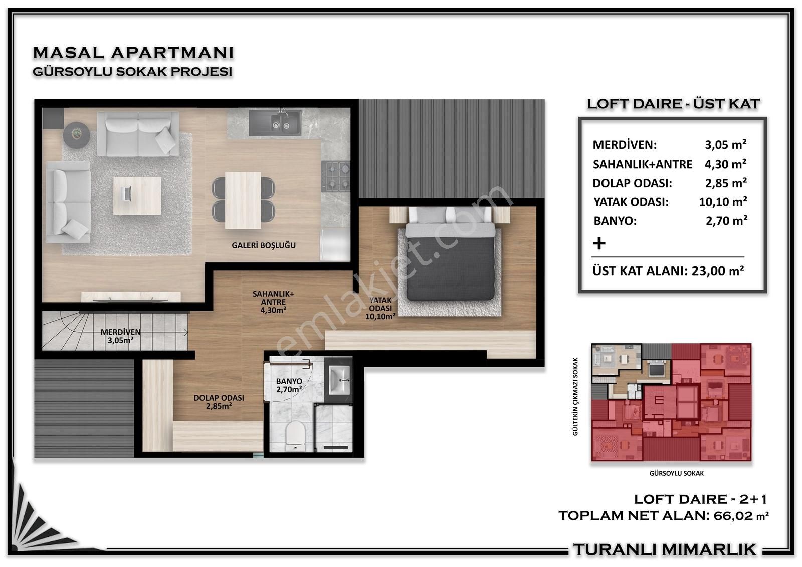 Yüksek Tavanlı, Ferah Ve Şık Loft 2+1 Daire Şehrin Kalbinde! - Görsel 2