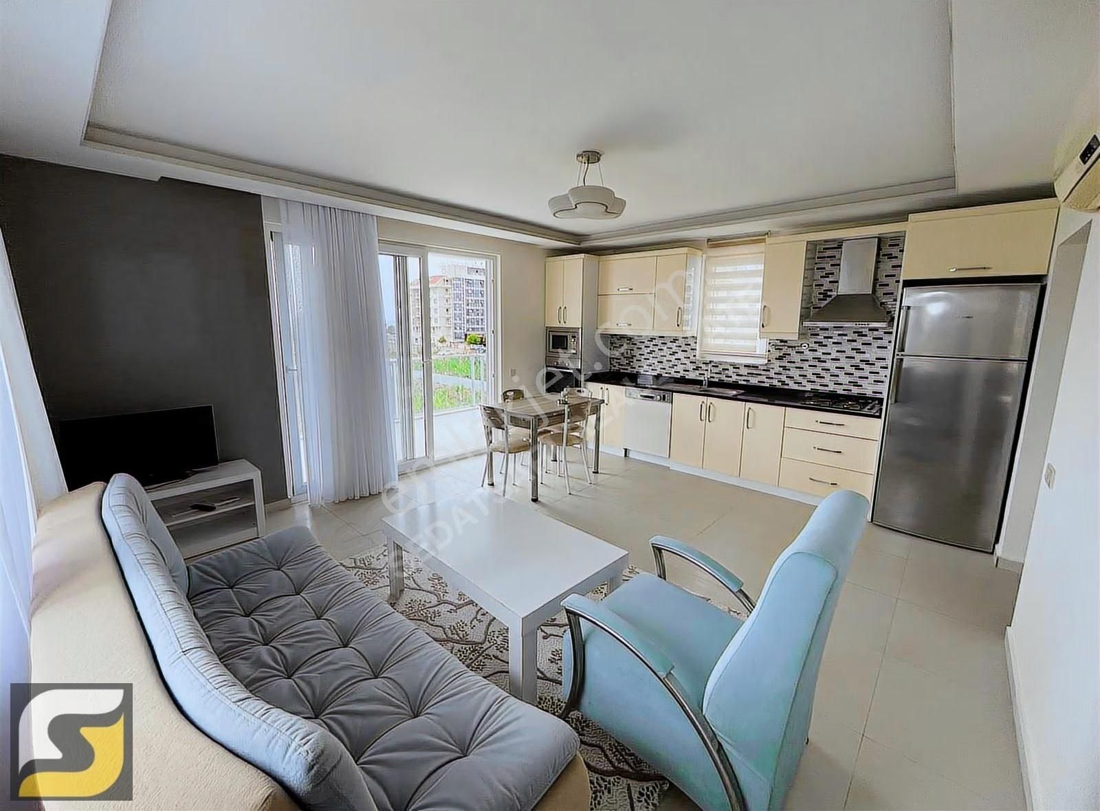 Alanya Kestelde Kiralık 1+1 Eşyalı Deniz Manzaralı Daire - Görsel 7