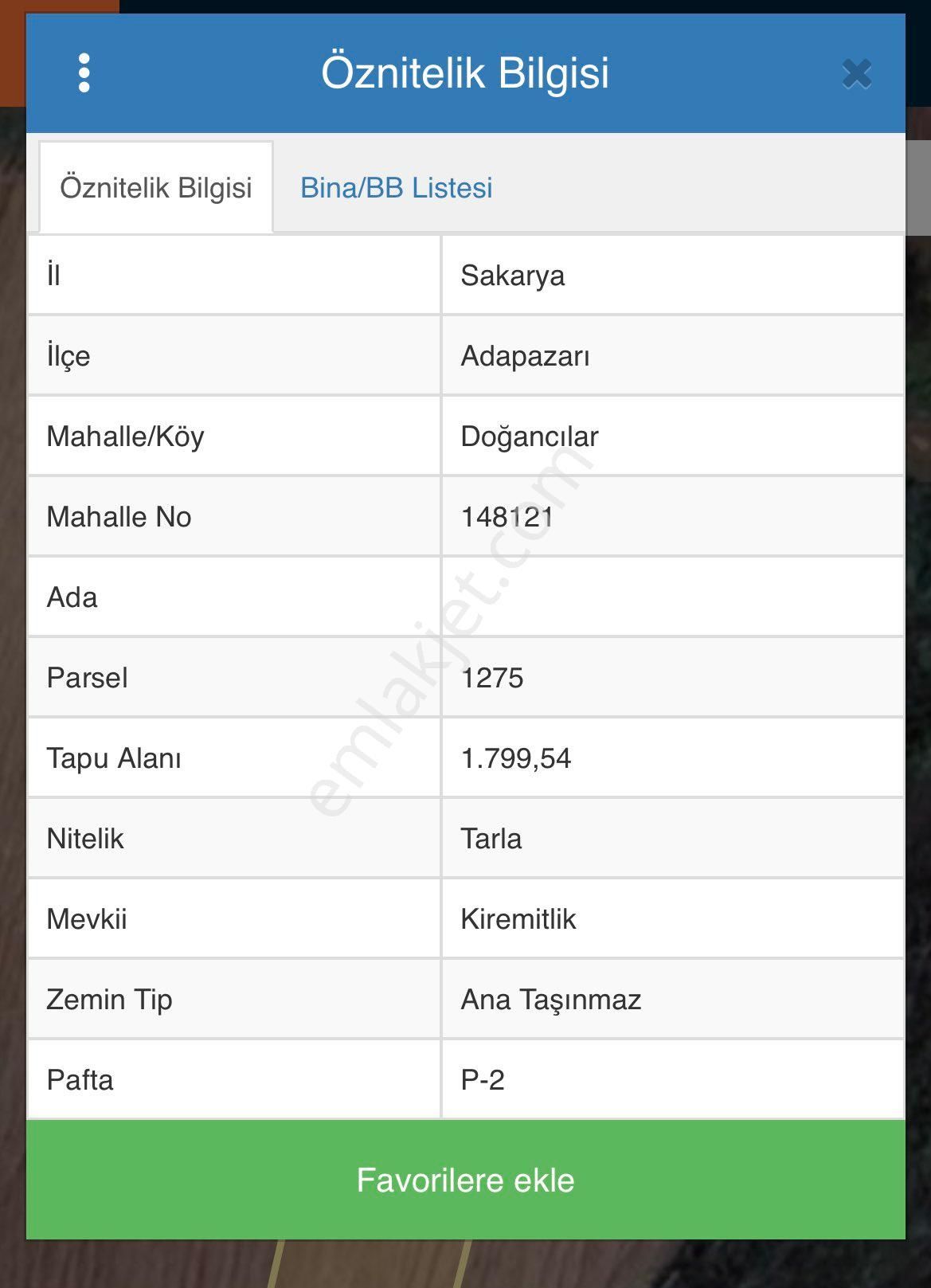 Adapazarı Doğancılar Satılık Tarla Mehmet Öztürk Remax Ay - Görsel 2