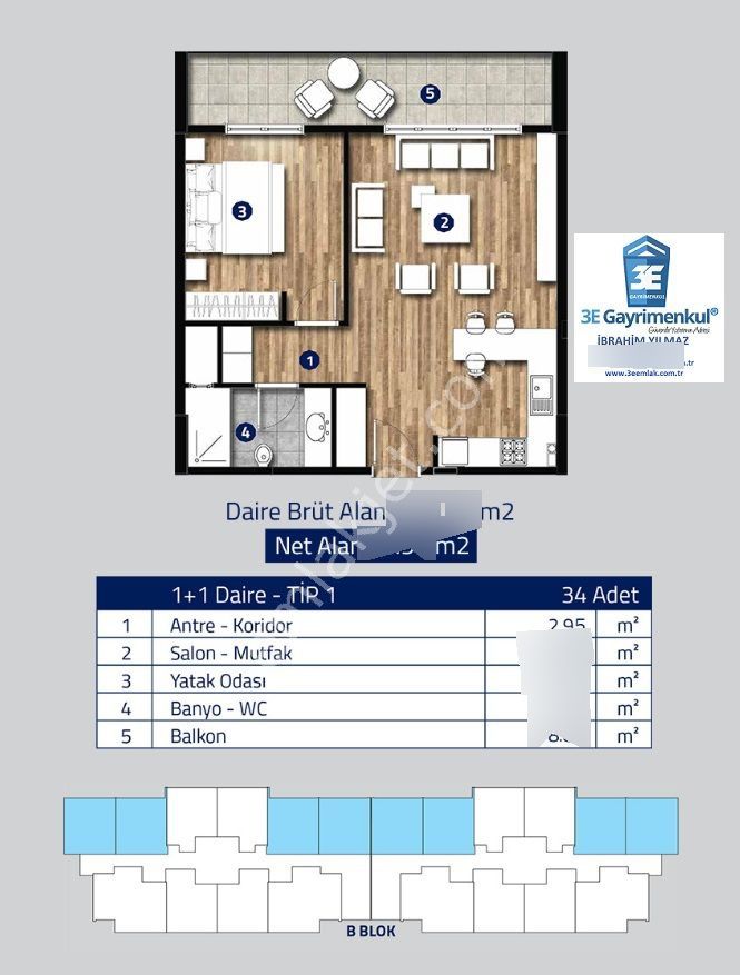 Tuzla Ambiyans'ta Satılık 1+1 60 M2 Fırsat Daire 3egayrimenkul - Görsel 28