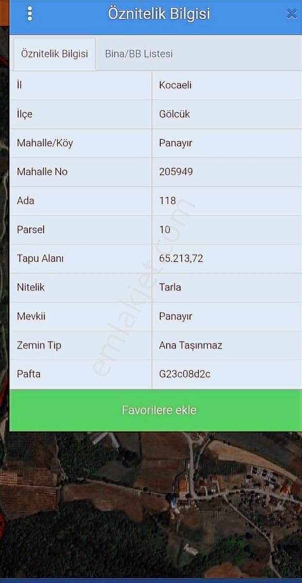 Kocaeli Gölcük'te Satılık 65.000m² Arazi - Görsel 6