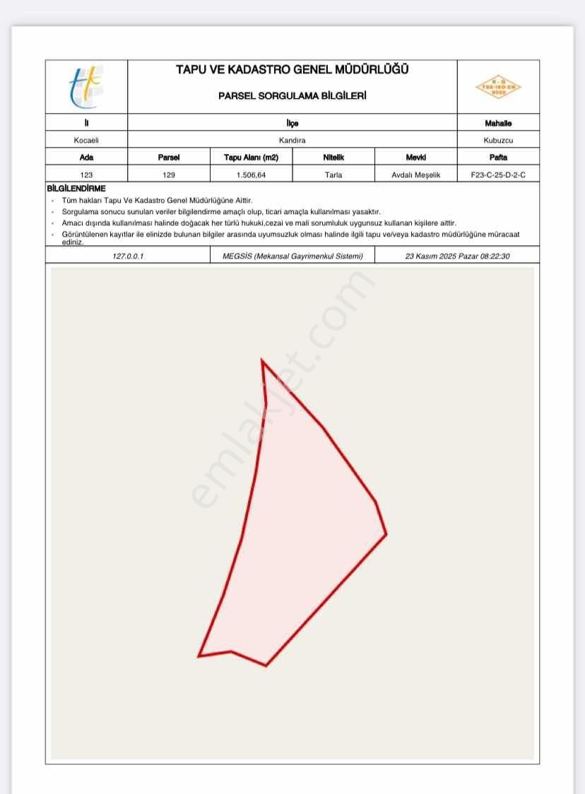 Satılık Kandıra Kubuzcu Da 1.500m2 Arsa - Görsel 8