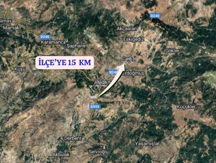 Kütahya Gediz Gölcük Köyünde 604 M² Tarla Satılıktır - Görsel 6