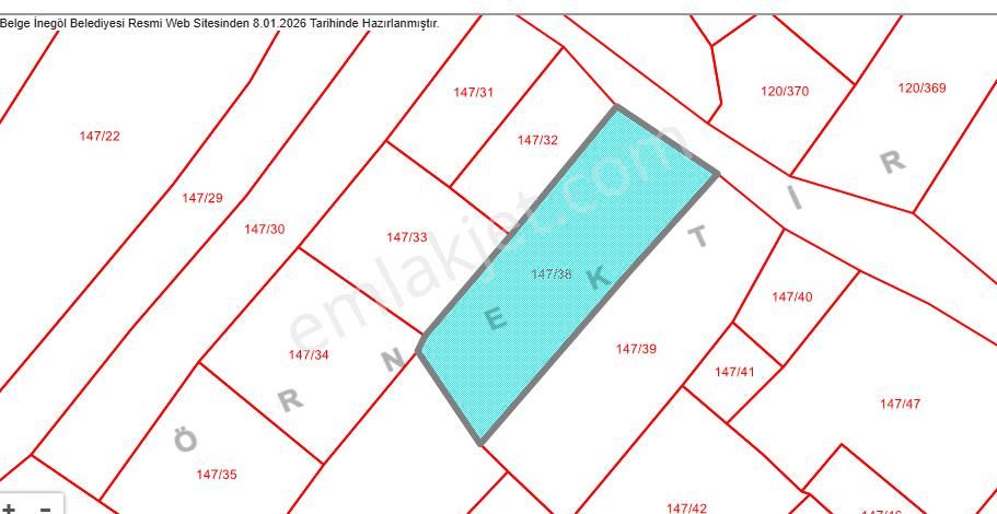 Aydınlık Emlak'tan İnegöl Kurşulu'da Satılık 1837 M² Tarla - Görsel 6