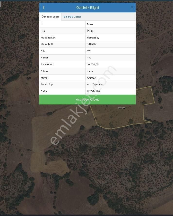 İnegöl Hamzabey De Satılık Tarla - Görsel 3