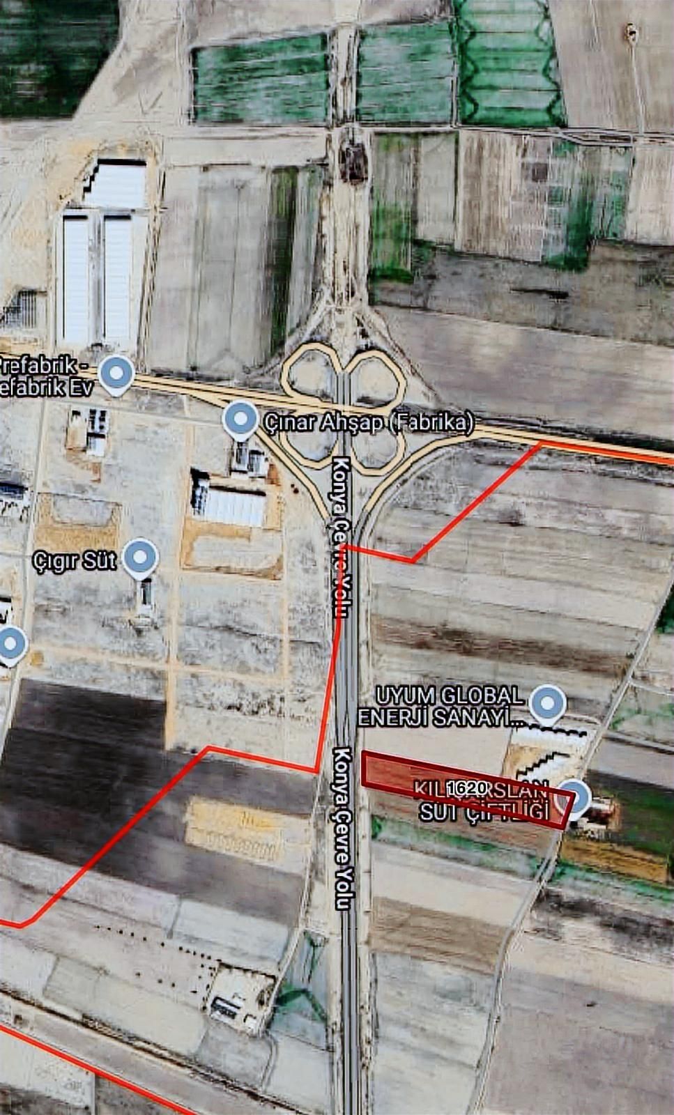 Kurtuluş İnşaat'tan Şatır'da Sanayi İmarlı Tarla - Görsel 2